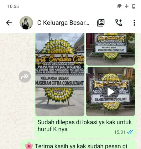 Pengiriman Papan Bunga Duka Makasar